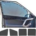 EcoNour Magnetic Car Side Window Sunshade (4 Pack) | Baby Window Shade Sunscreen Block Sunlight | Car Front and Rear Sun Shade for Baby | Side Windows Sun Protection Accessories