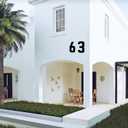 8 Inch Large Metal Letters, Metal House Letters, Modern Black House Address Letter for Outside, Outdoor Address Letter for Apartment Home Street Office Mailbox (C)