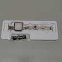 Slim Watch Band Compatible with Apple Watch Metal Stainless Steel Watchband Suitable for iWatch Series Women Luxury Strap (Silver and Gold) 38mm 40mm 41mm Series 1-9/SE