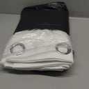 White Linen Curtains, Sheer Curtains 108 Inches Long, Light Filtering Semi Sheer Drapes 2 Panels Set, Elegant Grommet Top Window Treatments for Living Room/Bedroom/Dining Room