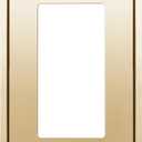 ENERLITES Decorator Switch or Outlet Metal Wall Plate, Stainless Steel Outlet Cover, Corrosion Resistant, Size 1-Gang 4.50" x 2.76", Stainless Steel 201, 7731-PB, Polished Brass, Gold