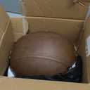 German Style Leather Motorcycle Half Helmet for Adults Men Women, DOT Approved Vintage Cap Half Face Shell Motorcycle Helmets for Cruiser Chopper+Goggles (X-Large, Brown)