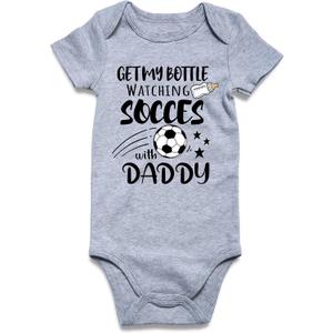 RAISEVERN Baby Boys Girls Clothes Newborn Bodysuit Funny Outfit 0-12 Months