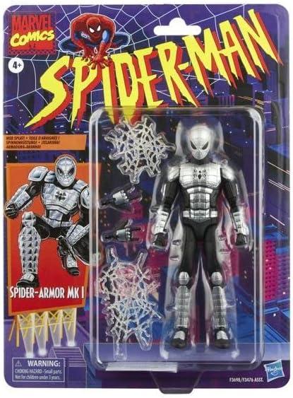 Marvel Legends Retro Vintage Collection 6" Figure Spider-Man & X-Men (Spider Armor MK1)