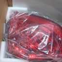 Left Driver Side Tail Light Fit for 2006 2007 Honda Accord LX EX EXL Sedan 4-Door Rear Lamp Assembly Red Lens and Housing W/Bulb W/O Unit Module LH 33551SDAA32 HO2818130