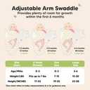 KeaBabies 3-Pack Organic Baby Swaddle Sleep Sacks - Swaddles for Newborns, Infant 3-6 Months, Baby Girls, Boys, Soft & Snug Newborn Sleep Sack, Nursery Swaddling Blankets (Bumble Bear, L)