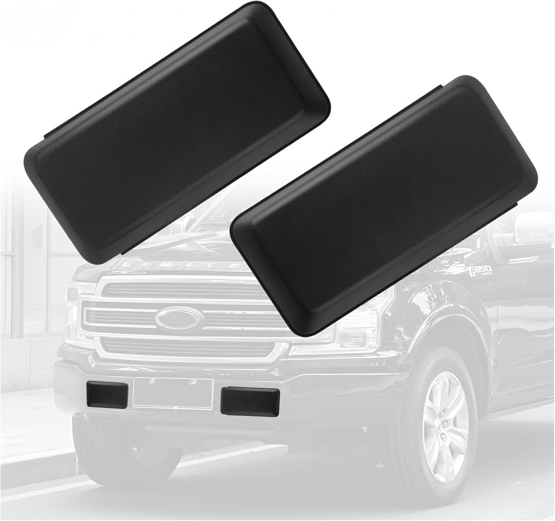 2PCS Front Bumper Cover Replacement OEM#JL3Z17E810AB,Front Bumper Guard Pad Compatible with Ford 2018-2020 F-150 Bumper Parts,Insert Bumper Guards for Cars Car Accessories