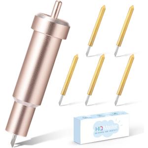 HQMaster Premium Fine Point Blade and Holder Kit Compatible with Explore 3/Air 2/Air/One/Maker 3/Maker Cutting Machine Replacement Blades for Glitter Vinyl, Cardstock, Faux Leather, Adhesive Foil