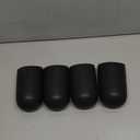 MyGift Set of 4 Mini Matte Black Ceramic Indoor Wall Planter, 6 Inch Cylindrical Wall Mounted Hanging Planter Pot for Succulents, Herbs, String of Pearls