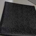 Majestic Giftware PVC Faux Leather Fabric 3 Yard (G18-54X108) | Black Rippling Synthetic Vinyl Faux Leather Sheets by The Yard for DIY Crafts, Upholstery | Waterproof & Easy to Clean (Black-g18-54x108)