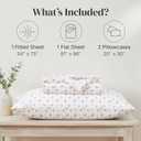 Modern Threads Silky Soft Microfiber and Wrinkle Free Sheets - Luxurious Microfiber Bed Sheets Includes Flat Sheet, Fitted Sheet with Deep Pockets, & Pillowcases Ivory, Full