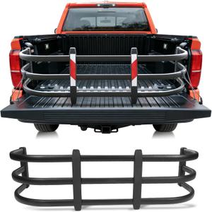Truck Bed Extender Fit for Toyota Tacoma 2005-2026, Adjustable Aluminum Tailgate Extender, 180° Flip Design, Heavy-Duty Alloy, Drill-Mount Storage Extension for Long Cargo