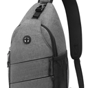 Crossbody Bags for Women Men Trendy Sling Bag Bakpack Casual Chest Bag with Convertible Shoulder Strap (Medium, Beige)