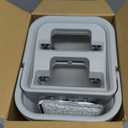 JOYMOOP Mop and Bucket Set, Hands-Free Flat Floor Mop with 3 Washable Microfiber Pads, Wet and Dry Use, Ideal for Home and Commercial Floor Cleaning (50 inch)