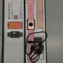 MorePro Health Fitness Tracker with Blood oxy-gen Monitor and 24/7 Heart Rate and Blood Pressure, Sleep Monitor, 120+ Sport Modes Waterproof Fitness Watch for Women Men Android iOS, Pink