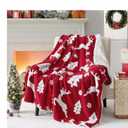 Bedsure Christmas Throw Blanket - Soft and Warm Sherpa Christmas 3D Gingerbread Throw Blankets for Couch, Sofa, Bed, Decoration Gift 50"x60"