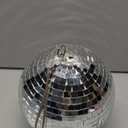 Mirror Disco Ball 8 Inch Hanging Disco Ball for Party Wedding Holiday Home Decoration, Silver