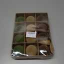 12 Pcs Velvet Christmas Balls Flocked Christmas Tree Hanging Ornaments Shatterproof Plastic Hanging Balls Decorations for Xmas Tree Party Home Holiday Decor (Brown, Green, Beige, 2.36 inch)