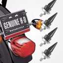 4PCS Motorcycle License Plate Bolts,License Plate Bolts and Nuts,Car Accessories Anti-Theft Spike Shape Fasteners Kit,Automotive Replacement,Suitable for Most Cars,Sedans,Motorcycles (Black)