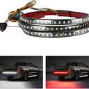 Truck Tailgate Light Bar, LED Single Row Tailgate Light Strip with Red Running Brake Lights Turn Signal White Reverse Light, IP67 Waterproof Light Strip for Cargo Truck SUV RV Boat (60'')