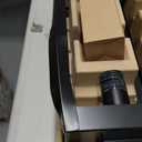 Quoizel Westover Modern Wall Sconce, 17 Inch Earth Black 1-Light Outdoor Light Fixture, Clear Beveled Glass Wall Lantern, 100 W, Industrial Design Wall Light for Porch, Patio, Gazebo or Yard