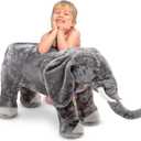 Melissa & Doug Giant Elephant - Lifelike Stuffed Animal (Over 3 feet Long)
