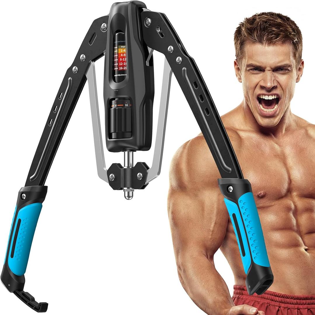Merach Twister Arm Trainer, 22-440lb Hydraulic Power, Adjustable Home Chest Expander, Shoulder Muscle Training Fitness Equipment, Arm Enhanced Exercise Strengthener