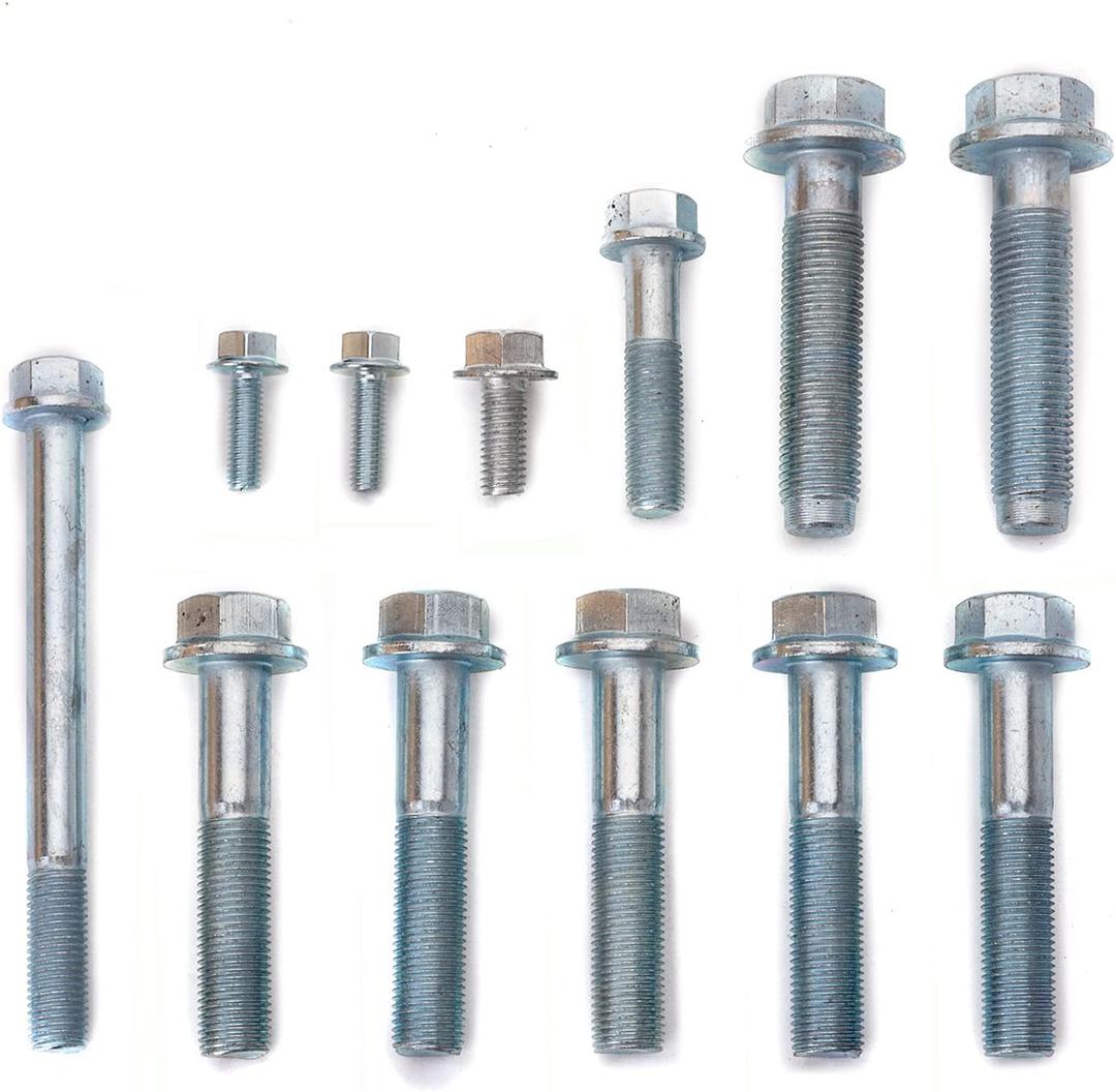 Compatible 12Pcs Transmission Bolt Kit Fit Replacement For Honda Civic Acura Integra B Series B16 B18 B20 5spd