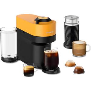 Nespresso Vertuo Pop+ by De'Longhi with Aeroccino, 1500 watts, Mango Yellow