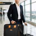 Noozion Garment Bag for Travel, Large Carry On Suit Bag for Business Up to 3 Suits, Wrinkle Free Garment Bag for Hanging Clothes with Shoulder Strap, Laptop Compartment, and Wet-Dry Pocket