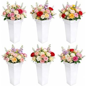 Flower Buckets, 13.4-inch Floral Buckets , Plastic Flower Buckets,Flower Buckets for Flower Bar, Floral Buckets For Cut Flowers