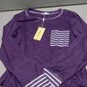 Ekouaer Pajamas Women's Long Sleeve Sleepwear with Long Pants Soft Loungewear Pj Set Small (Purple)