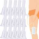 15 Pack Silicone External Catheters for Men 25mm, Soft Self-Adhesive Male Catheter, Individually Packaged, Flexible Design, Fits Most Urine Collection Bags