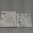 Magnetic Wireless Magsafe Charger iPhone: Charging Pad for iPhone 17/16/15/14/13/12 Series & AirPods Pro 4-2, Strong Magnet, Dual Ports, Case-Friendly, Lightweight for Travel Home Office Desk (White)