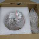 Vintage Battery Operated Wall Sconce with Cute Amber Tulip Glass Lampshade Wireless Rechargeable Battery Powered Wall Light with Remote Control for Bedside Bedroom Doorway