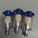 3 Pcs Compressed Air Filter Water Oil Separator 1/4 Inch NPT Inlet and Outlet Airbrush Filter Moisture Separator for Air Line Compressor Fitting, 90 PSI