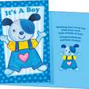 2 x New Baby Boy Card - MADE IN USA - (Perfect), Envelope Included - 5" x 7.75" - Packaged in Extra Sturdy Mailer - 96274