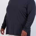 Real Essentials 3 Pack: Men’s Big & Tall Long Sleeve Dry-Fit Crew Neck T-Shirt - Gym Workout Athletic Running Tee (Green, XXXL)
