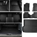Floor Mats Compatible with 2026 Subaru Outback Premium/Limited/Touring/Wilderness/Limited XT/Touring XT with Cargo Liners TPE All Weather Protection Floor Liners with Trunk Mat 4pc-Black