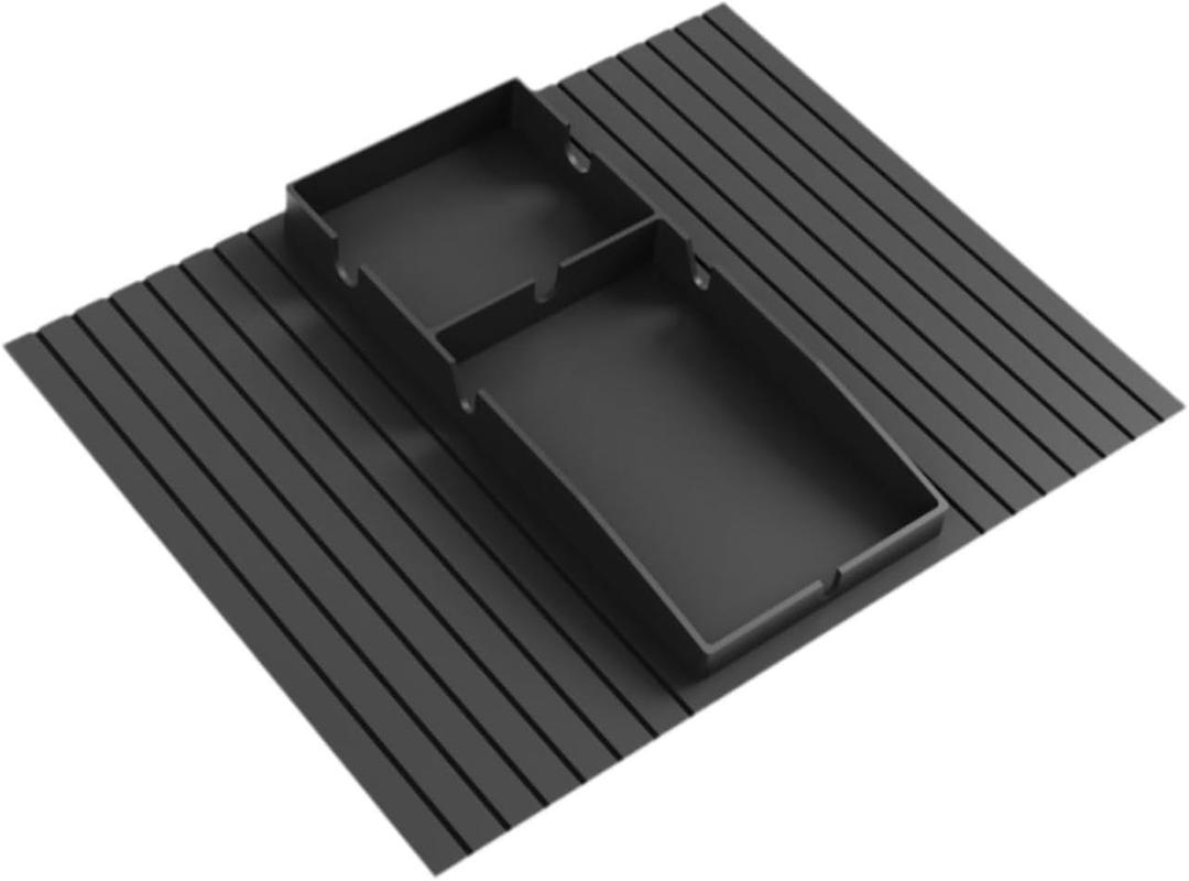 Couch Armrest Beverage Tray Reusable Drink Holder for Home, Black