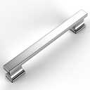 Amerdeco 10 Pack Polished Chrome Cabinet Pulls 5 Inch(128mm) Hole Centers Kitchen Cabinet Handles Hardware Centers Kitchen Handles for Cabinets Cupboard Handles Drawer Pulls