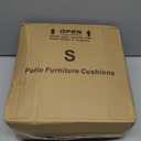 Outdoor Chair Cushions Set of 4: Waterproof & Fade Resistant Patio Furniture Cushions - 17 x 16 x 2 Inch Non Slip Round Corner Seat Cushion Pads with Removable Cover for Garden Yard Lawn, Navy Blue