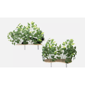 On2Pets Floating Cat Indoor Climbing Hanging Wood Wall Shelves Set of 2