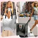 Reusable Grocery Bag On Wheels, Hauler Rolling Tote Bag, Foldable Rolling Tote Carries with Wheels