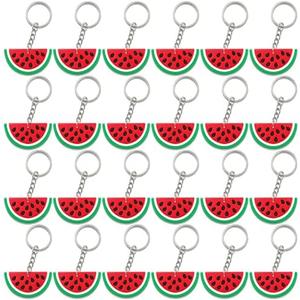 CiciBear 24 Pack Watermelon Keychains Party Decoration for Guests, Watermelon Themed Party, Baby Shower, School Party, Kids Birthday