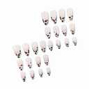 2 x MERVF Almond Press on Nails Medium Fake Nails Leopard French Tip Glue ons Pink Bow with Cheetah Design Stiletto Acrylic False Nail Glossy 24pcs (0167A Brown)