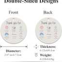 2 x Teacher Christmas Ornament, Teacher Gifts for Christmas, Thank You Gifts for Women, Ceramic Ornament