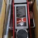 Jack Boss 3 Ton Low Profile, Aluminum and Steel Racing Floor Jack with Dual Pistons Quick Lift Pump for Sport Utility Vehicle, Lifting Range 3-15/16" min to 18-5/16" max, Net Weight 58.5 lb, Red