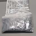 4 Pcs Plastic Sofa Cushion Covers - Clear PVC Waterproof Sofa Couch Covers - Slipcover for Against Cat Dog Clawing Scratching, 28x28x9 Inch, White Edge