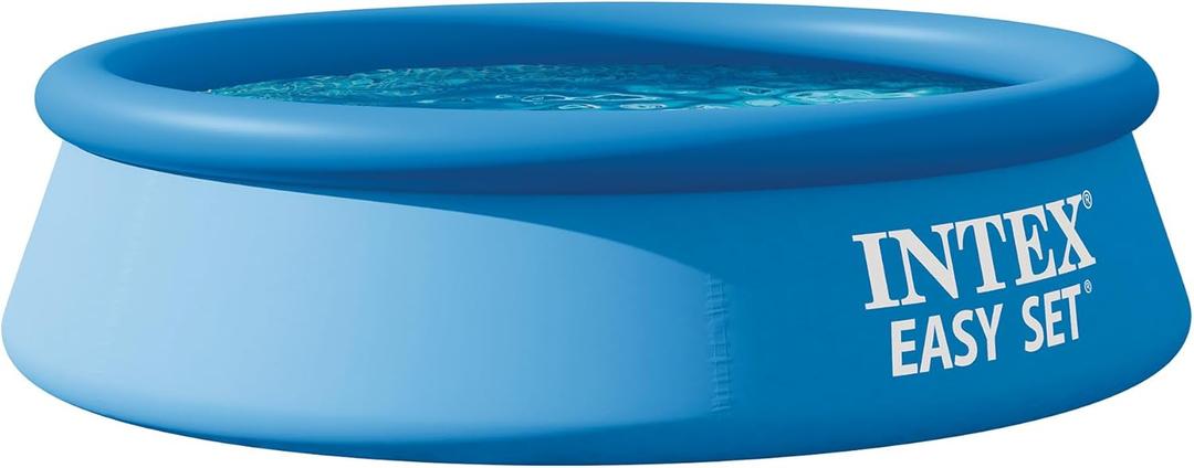 INTEX Easy Set 8 ft x 24in Above Ground Pool, Round Inflatable Swimming Pool, Pump Not Included